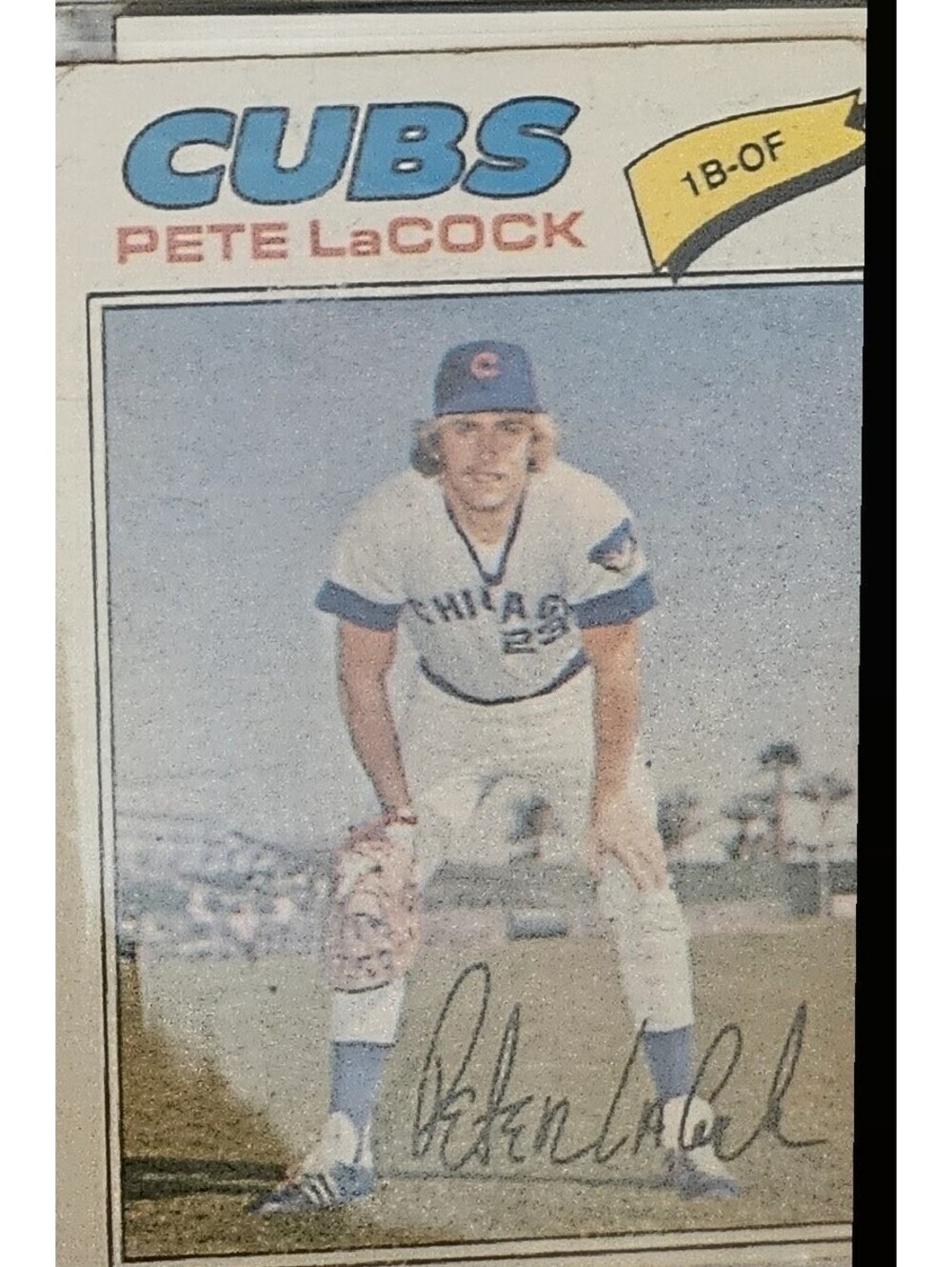 1977 Topps #561 Pete LaCock Chicago Cubs Card 1B-OF
